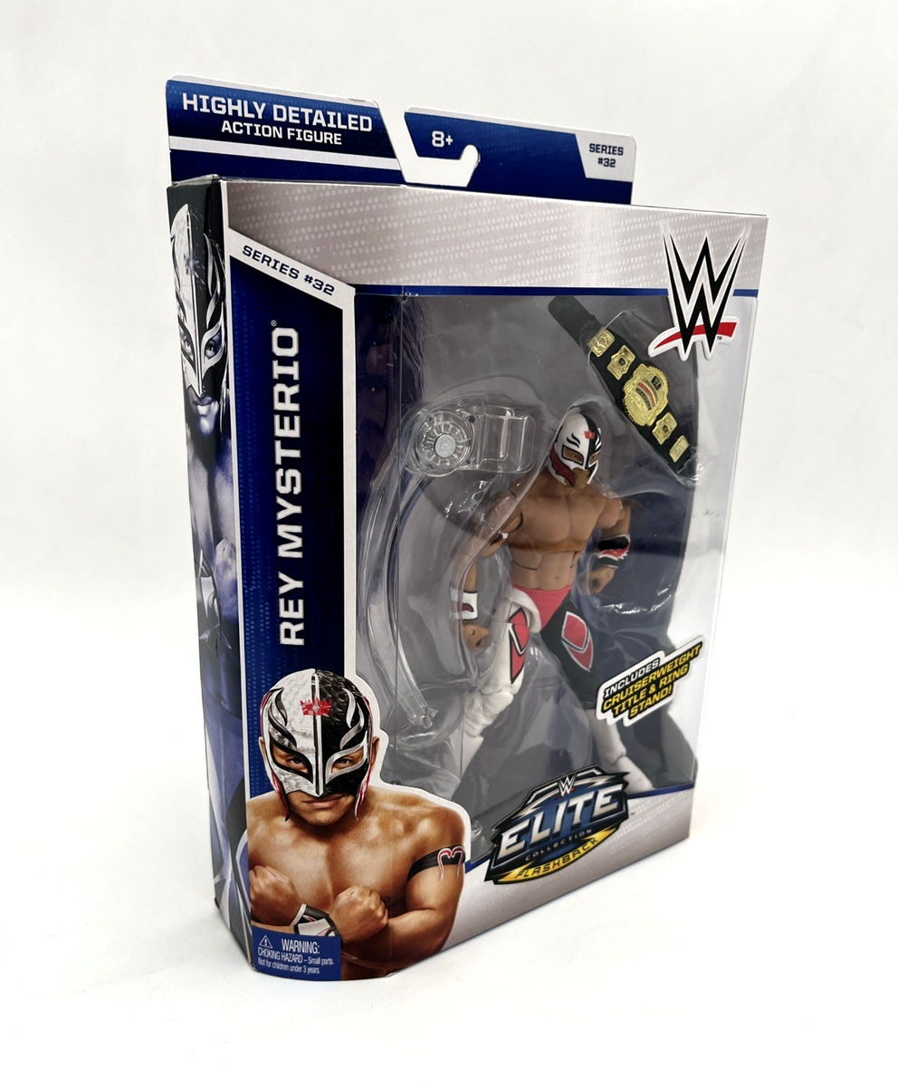 WWE Rey Mysterio Elite Series 32 Wrestling WCW Cruiserweight Belt