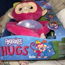 FINGERLINGS HUGS Bella Advanced Interactive Pink Plush Monkey