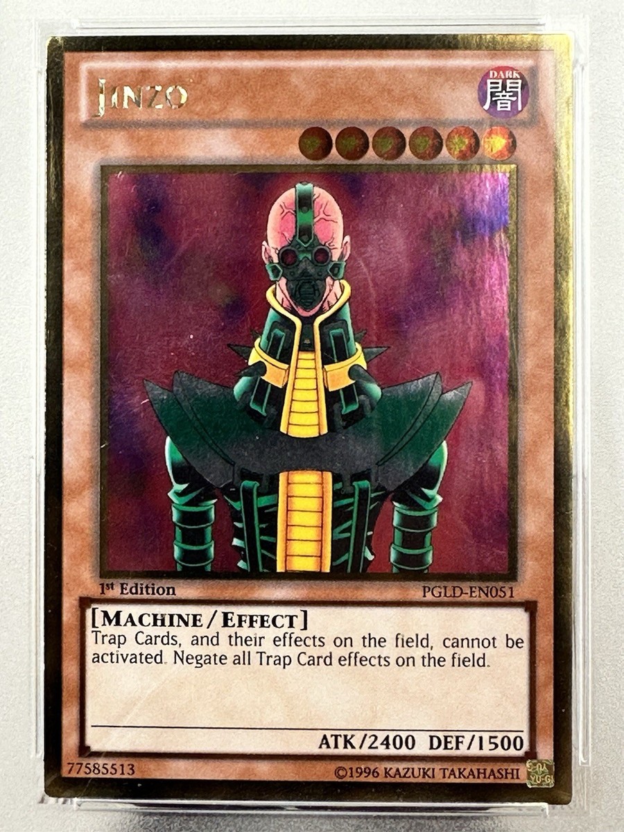 Yu-Gi-Oh! Jinzo Gold Rare Card - PGLD-EN051, Unlimited Edition, Premium Gold Set