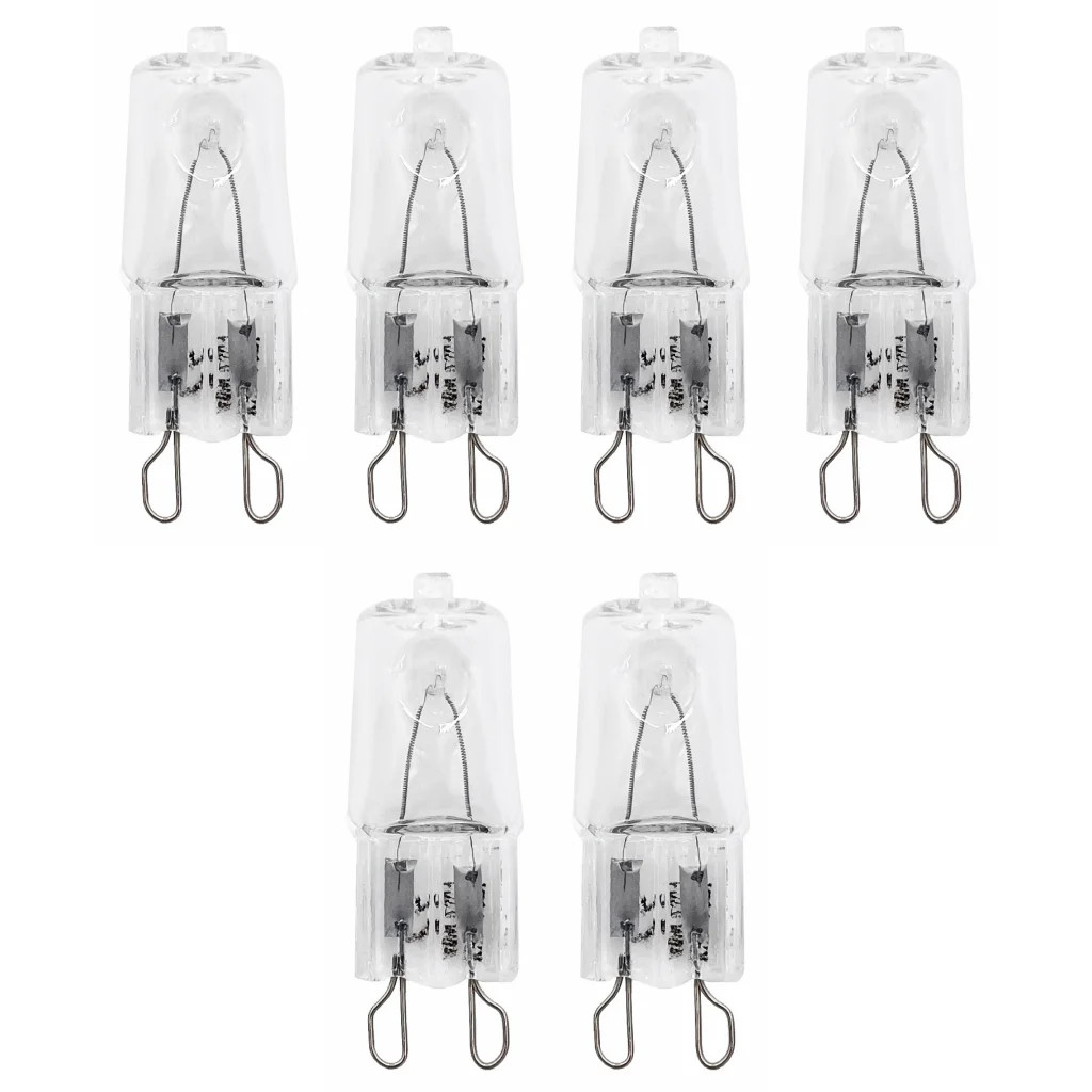 Pack Of 6 x Clear 28w Xenon G9 Capsule Bulb 2700K Dimmable 370lm =37w Lyvia