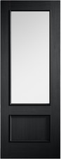 Internal Murcia Black Finished Clear Glazed Doors