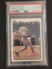 1992 Upper Deck Kenny Lofton Gold Hologram #766 Rookie RC PSA 10 GEM MINT Pop 25