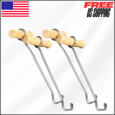 Cowboy Boot Hooks Boot Puller with Long Handles for Men and Women 2 Pack