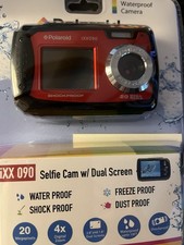 Polaroid iXX090 Dual Screen Shock  Waterproof Digital Camera Red 