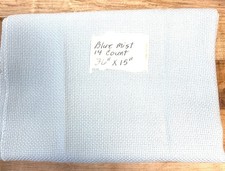 14 Count Blue Mist Aida Cross Stitch Fabric 36" X 15"