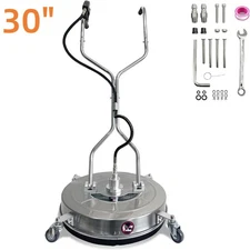 30" Pressure Washer Surface Cleaner Dual Handle Stainless Steel 5200PSI Washer