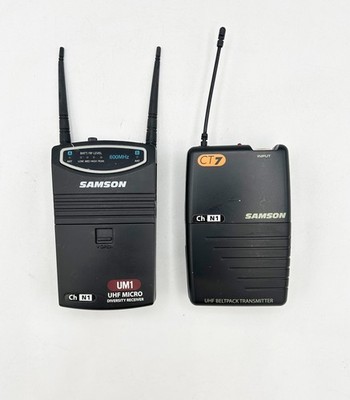 Samson UHF Wireless UM1 & CT7 Micro Diversity Receiver & Transmitter ONLY