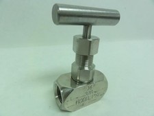 185944 New-No Box; HSME VAN200401 SS Needle Valve; 1/2" NPT 6;000 psi