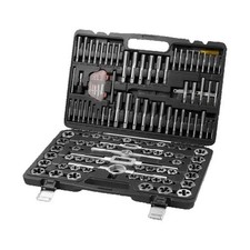 SucceBuy 116-Piece Tap and Die Set Metric  SAE Bearing Steel Threading Tool Kit