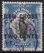 Nordborneo 1918, red cross, Mi.Nr. 170, CDS, gestempelt