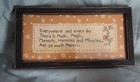 Framed Finished Embroidery Everywhere & Every Day there is Music, Magic..... — photo 1