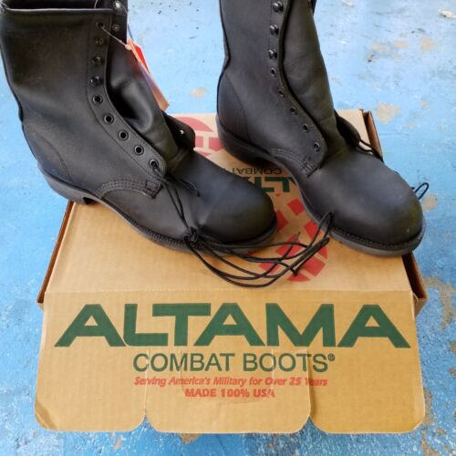 Altama safety toe electrical hazard Combat Boots Size 9 R new condition black