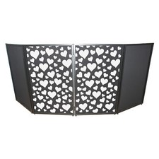 ProX XF-SPHEARTSX2 2 Hearts Pattern Facade Enhancement Scrims - White on Black