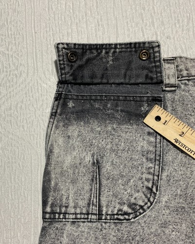Vintage Milano Bay Cargo Women's Jeans Size 34 S Gray Acid Wash Y2K - Picture 8 of 11