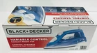 BLACK+DECKER IR20V: Variable Control Compact Steam Iron - Blue & White