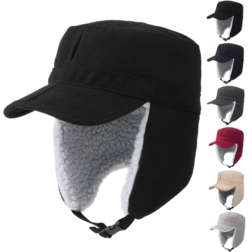 Windproof Trapper Hat Men Women Bomber 