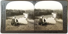 Keystone Stereoview Jordan River & Judea Mts, Palestine of 1930’s T400 Set #T224