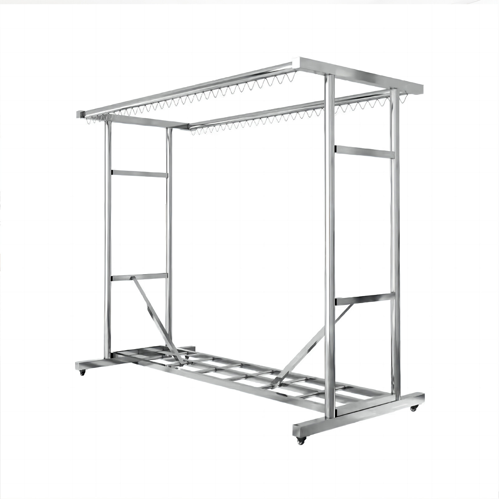 1000LBS Heavy Duty Garment Rack Rolling Clothing Rack Clothes Rack Adjustable