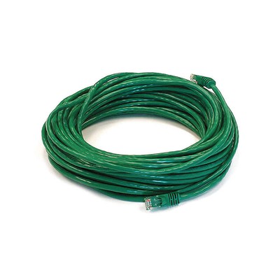 MONOPRICE 2159 Patch Cord,Cat 5e,Booted,Green,50 ft. 5VZE9