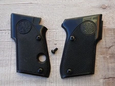 Beretta® 3032 Tomcat Plastic Grip Set Factory Black - JG32P with Black Screw Set