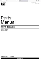 CAT Caterpillar 323D3 Excavators FEY1-Up Parts Catalog Manual PDF USB