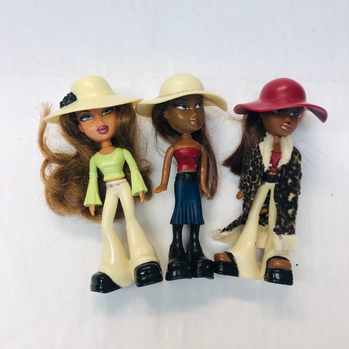 マックヒストリアルピンコレクション1998年 Bratz McDonalds Toy Dolls Set of 3 made in 2003 Small 5 Inch
