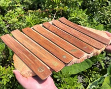 10" Wooden Incense Burner / Wood Ash Catcher, Holder for Sticks: CHOOSE DESIGN!