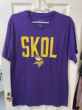 Minnesota Vikings Fanatics NFL Pro Line Men’s Purple Skol Shirt Size Medium