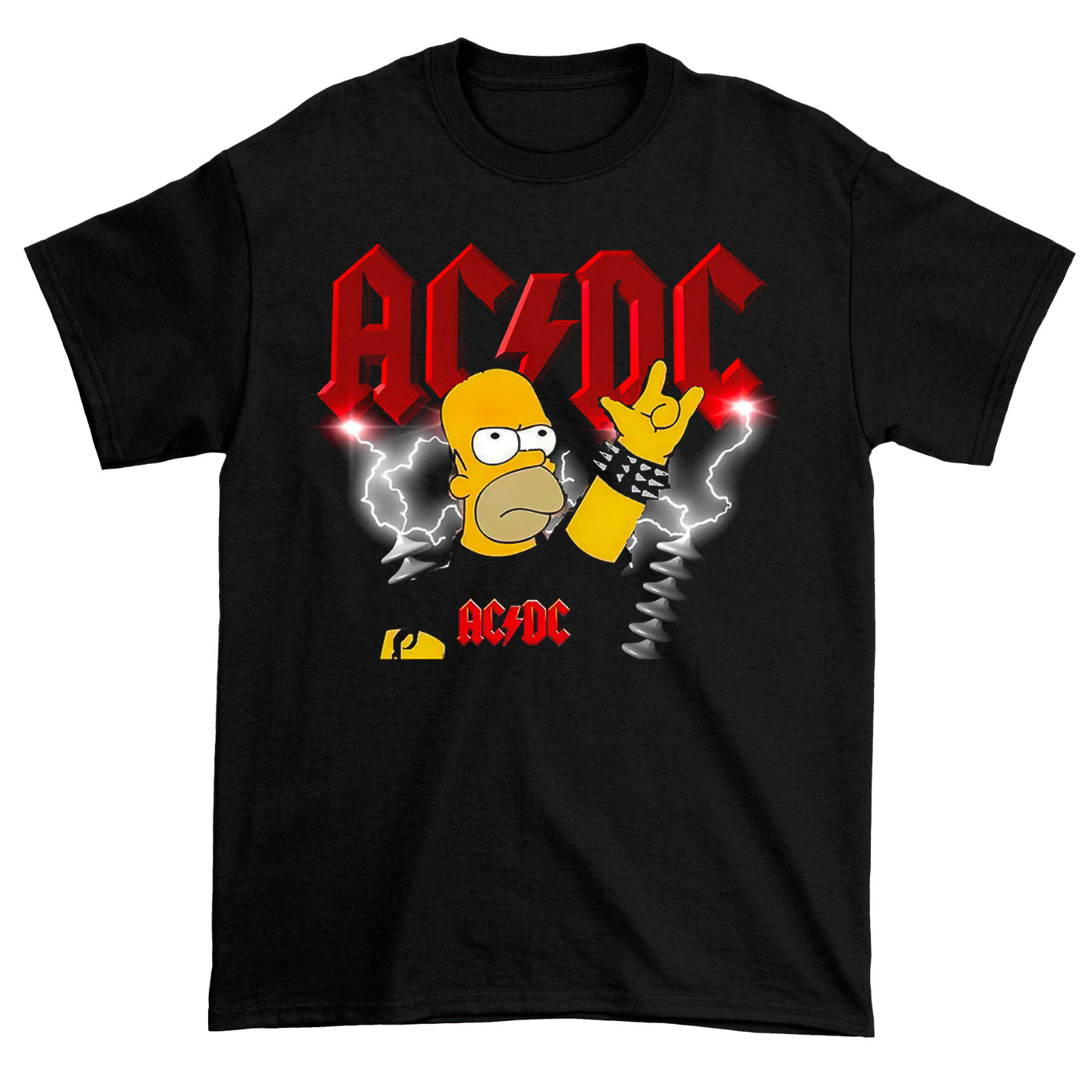 Homer Simpson Los Simpson Hombres Camiseta Negro Algodón Todas las Tallas JJ3476