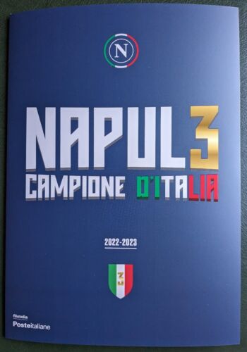 FOLDER NAPOLI CAMPIONE D'ITALIA SCUDETTO 2023 POSTE ITALIANE NAPUL3 - Foto 1 di 7