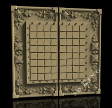 3D STL Model BACKGAMMON CHESS BOARD for CNC Router Aspire Artcam ENGRAVER CARV