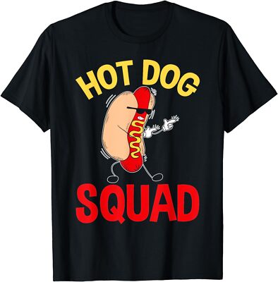 Funny Hot Dog Squad Hot Dog Foodie Clothing Design Unisex T-Shirt