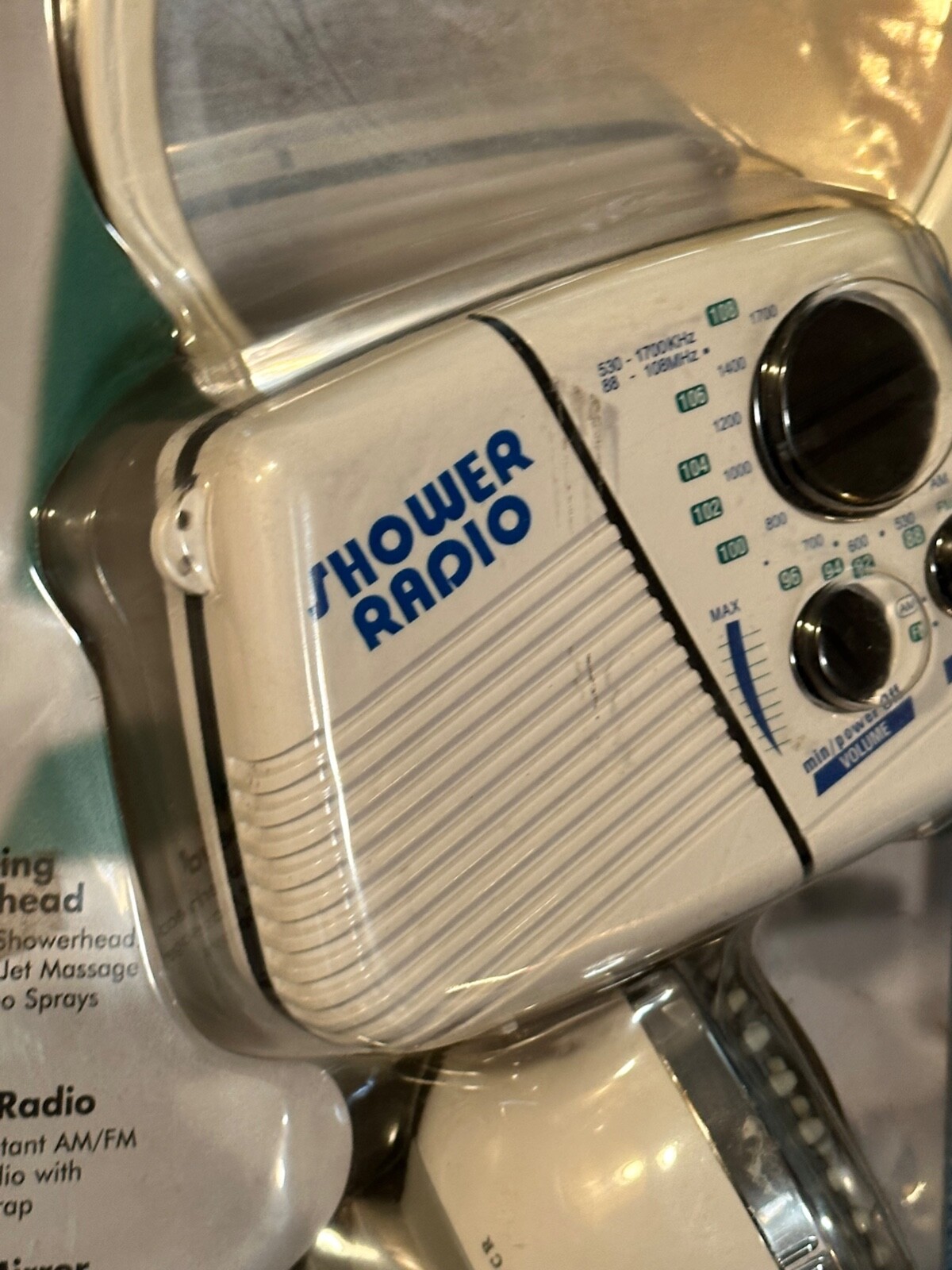 Conair Pollenex Shower Head Radio Mirror Set VTG 2003 NOS NIP