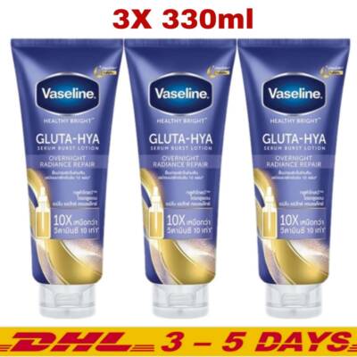 Vaseline GLUTA-HYA OVERNIGHT RADIANCE 2本 Vaseline Healthy Bright Gluta Hya Serum Overnight Radiance Burst