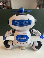 Digital Warrior 08 Robot Toy Figure Colorful Rotating Lights Dance Dancing Music