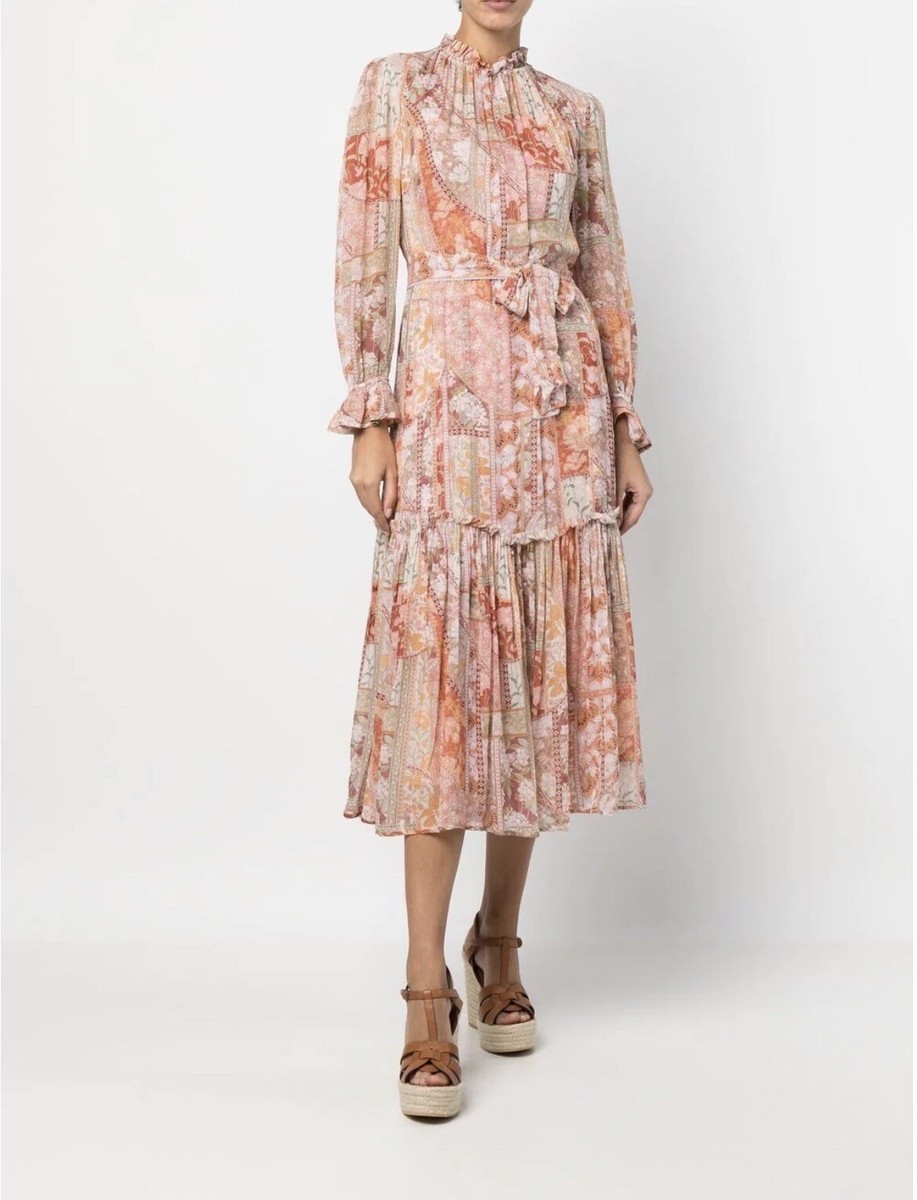 メメル Zimmermann Kaleidoscope Tubular Midi-Dress size 0/us size 4 | eBay