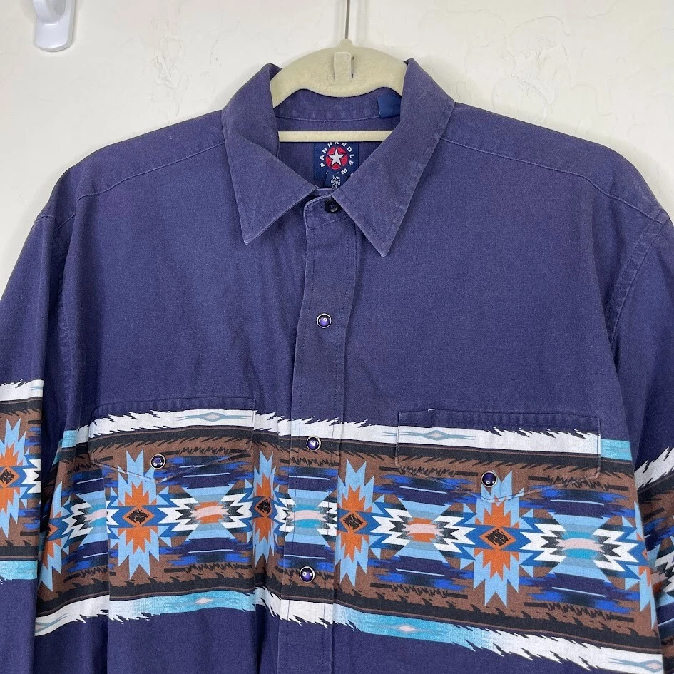 Camisa ocidental Panhandle slim feminina pérola Snap tamanho grande manga longa vaqueira - Imagem 2 de 4