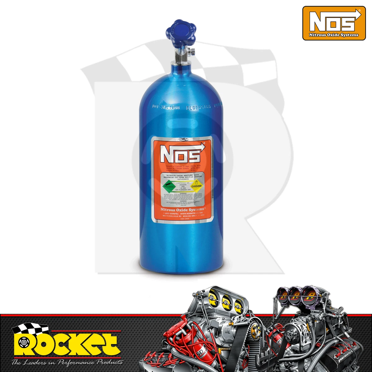 NOS 14730NOS Nitrous Bottle, 54 OFF