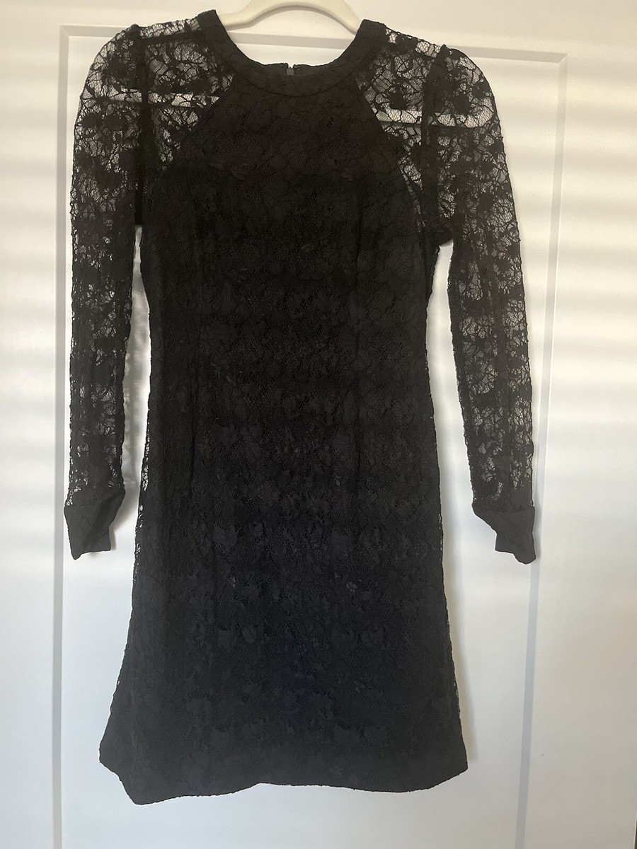club monaco black lace dress Club Monaco