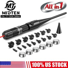 Professional Red Laser Bore Sight Sighter Boresighter .17 - 12GA Caliber Hunting