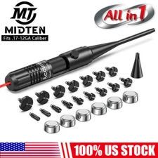 Professional Red Laser Bore Sight Sighter Boresighter .17 to 12GA Caliber Rifle