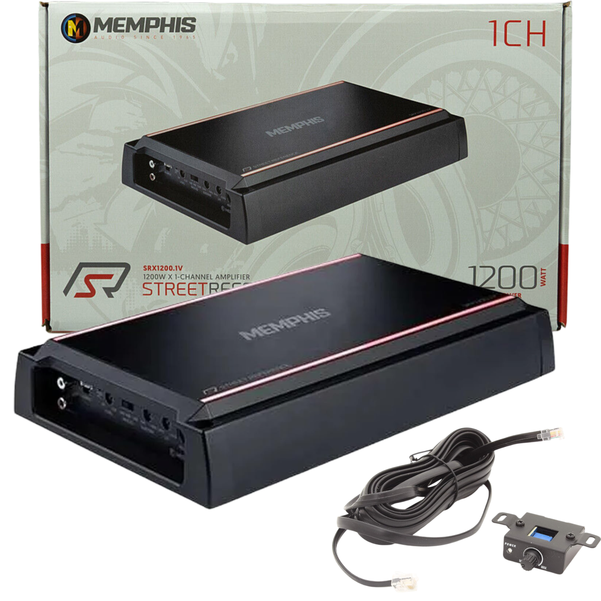 Memphis Audio SRX1200.1V 1200 WATTS RMS Mono Car Audio Amplifier