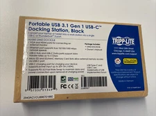 Tripp Lite USB-C VGA HDMI Docking Station (Model U442-DOCK3-B)