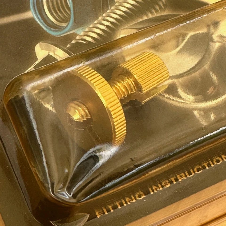 Ajustador de cable de aluminio Pro Bolt dorado (2 piezas) M8 # LCA10G Foto 2 de 4