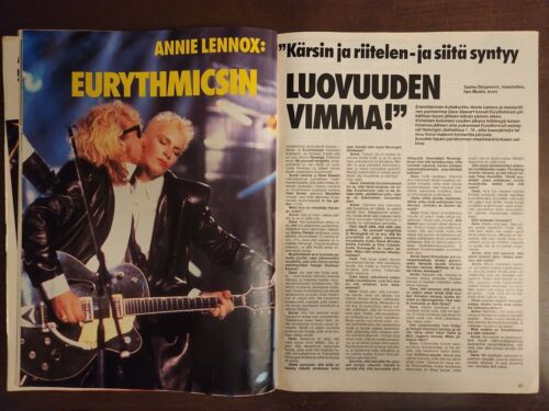 David Lee Roth, Mötley Crüe, KISS -Finland Magazine Suosikki No 8 1986 - Foto 13 di 14