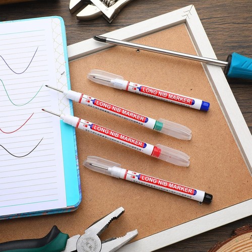 24 Stück Tieflochmarker Stifte 20 mm Tief Bohrloch Langspitze Marker Multi - Bild 9 von 9