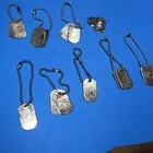 VINTAGE HASBRO G.I. JOE ASSORTED DOG TAGS FIGURE ACCESSORY 12” 1/6 - 8 Total