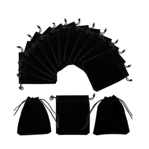 50X Small Velvet Drawstring Pouches Jewelry Gift Bags for Rings Earrings Favors - Picture 6 of 26