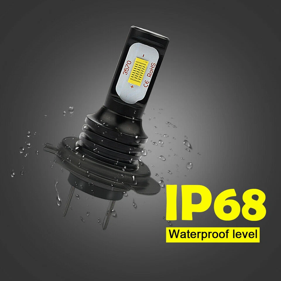 Kit de faros LED 4x 8000K bombillas de haz alto y bajo H7+ H7 para BMW X3 2004-2016 Foto 4 de 4