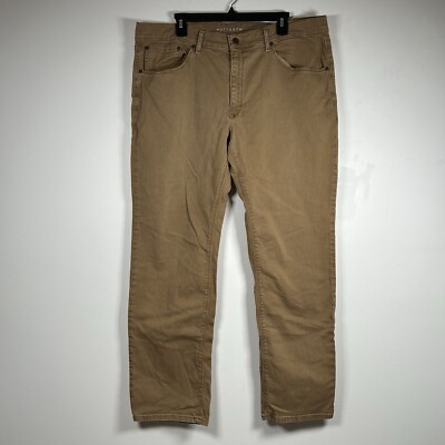 Mott and Bow Slim Mercer Jeans Mens 40x32 Brown Khaki Stretch